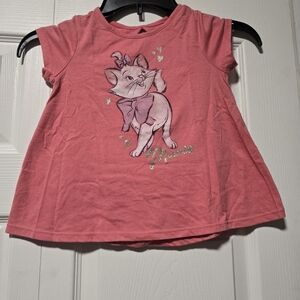 Disney Pink Marie Cat Kids Shirt